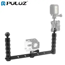 PULUZ CNC Aluminium Tray Stabilizer Rig for Underwater Camera Housing Case Diving Camera Tray Mount for DJI Osmo Aation/GoPro