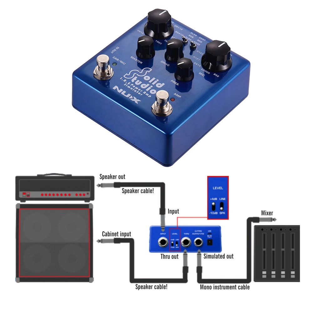 NUX Series Electric guitar  mooer Guitar pedal Bass guitar  Simulator Pedal Guitar  Pedal guitar Effect Pedal