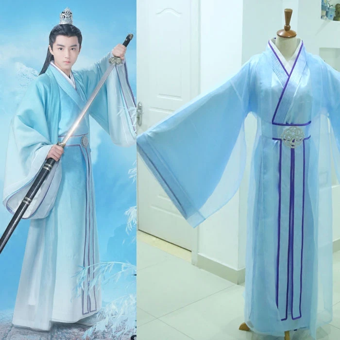 2016 Newest TV Play Zhu Xian Qing Yun Zhi TFBOYS Costume Ancient Chinese Swordmen Costume Childe Costume