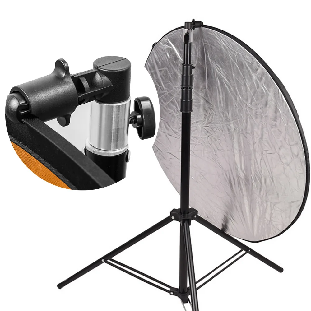 Gosear Portable Photo Video Studio Photography Background Reflector Softbox Disc Holder Clip Camera Equipment Accessories