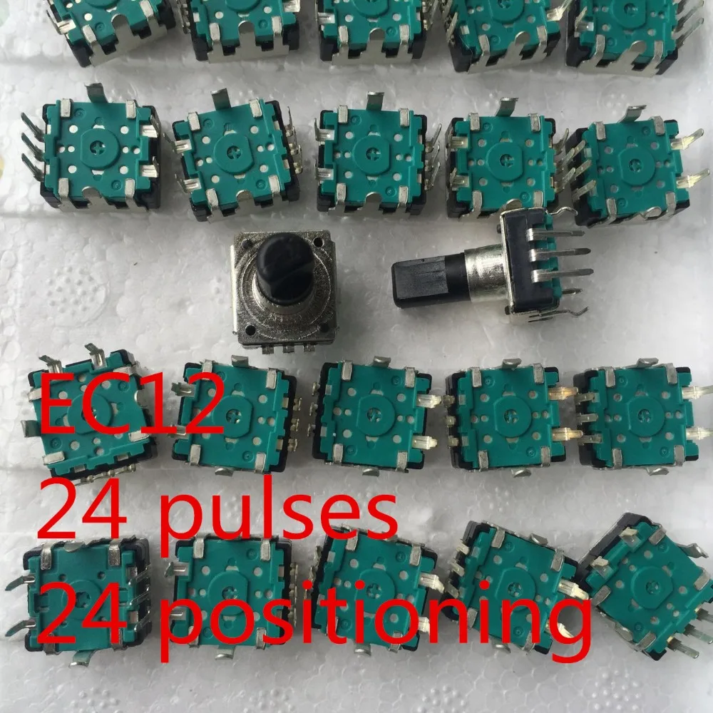 5pcs forALPS alpine EC12E2424407 encoder with switch EC12E2444400 shaft length 15MM