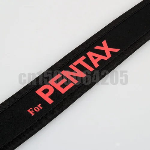 1pcs camera Elastic red shoulder strap Neoprene Neck Strap for Pentax K20D K200D K100D K5 K3