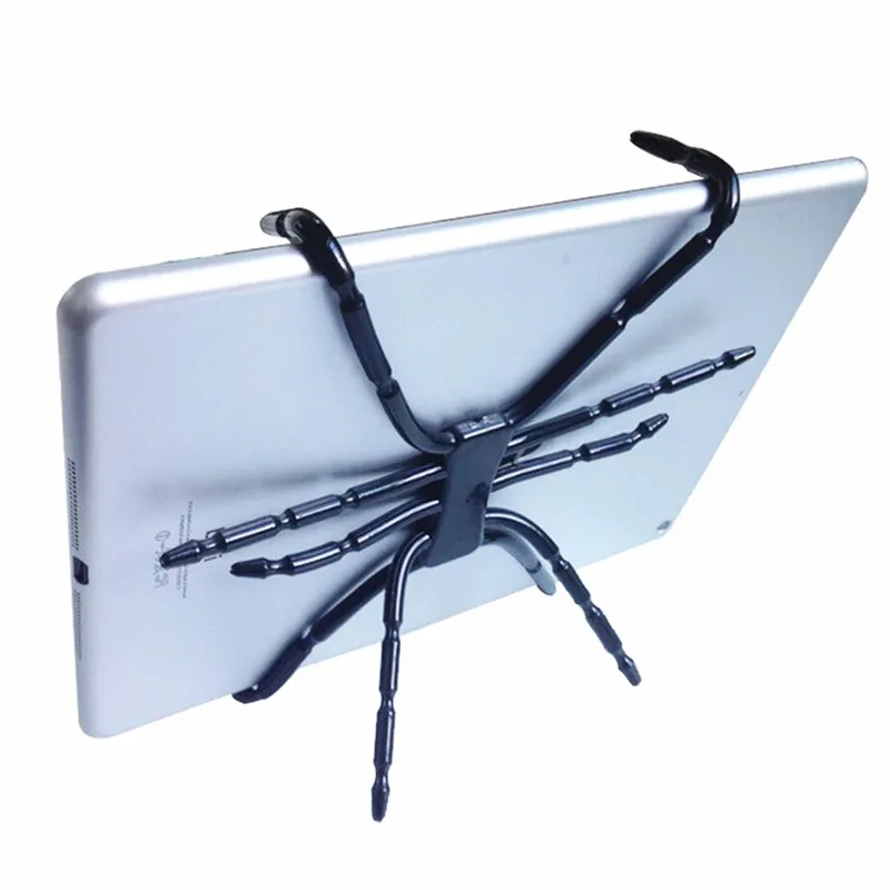 Spider Flexible Grip Holder Stand Mount for iPad Tablet SAMSUNG HTC Phone Black Small Big Size for Pad Cellphone