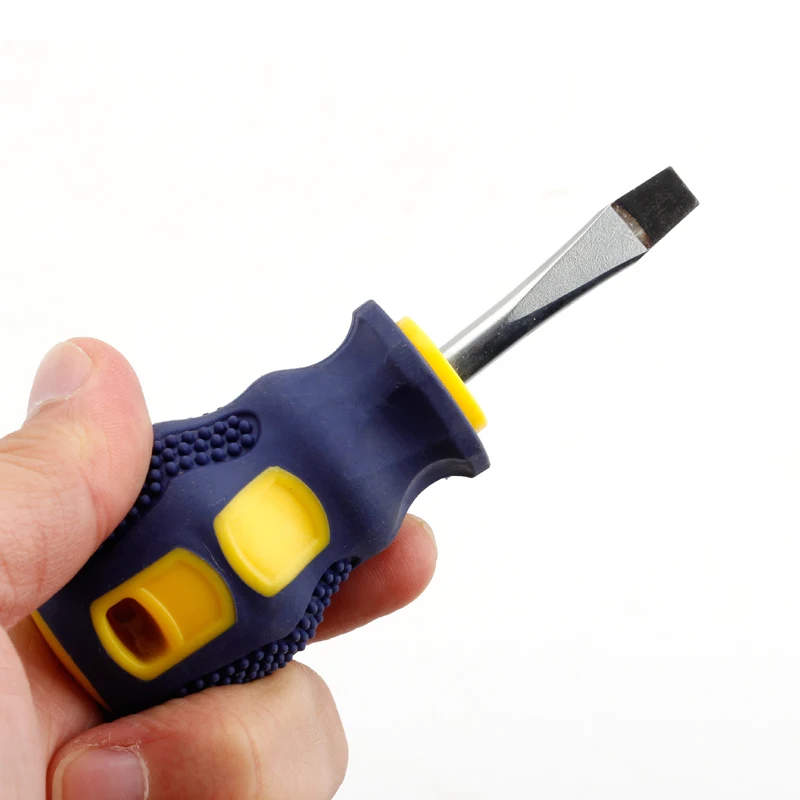 1Pcs Mini Screwdriver Multifunction Cross Shaped screw driver Slotted Flat DIY Repair tools magnetic short small screwdriver