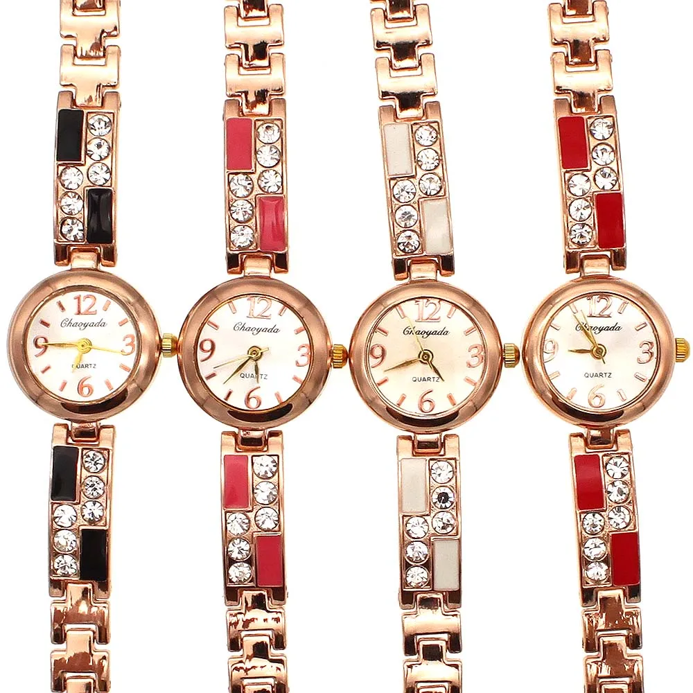 Luxury Brand Watches Women Waterproof Stainless Steel Quartz Watch Multi Cutting Surface Bracelet Watch