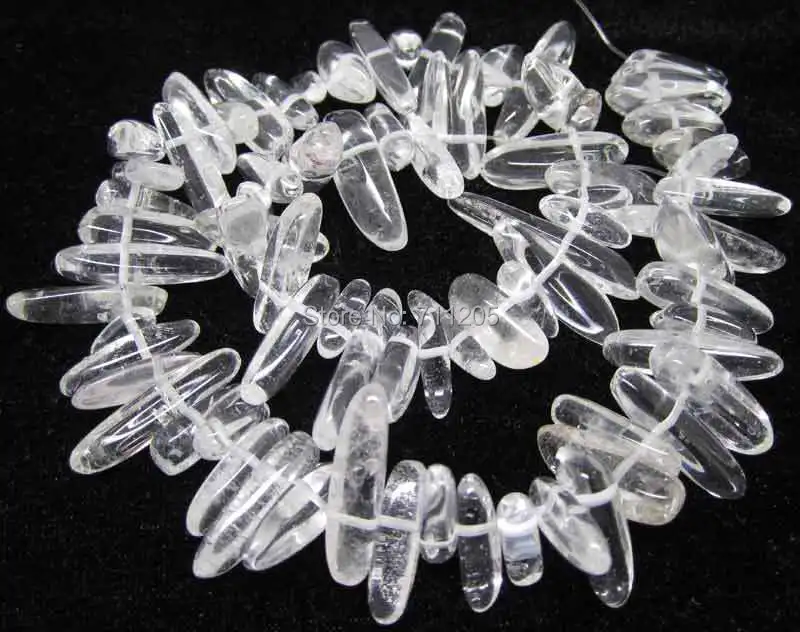 12-20mm Natural Clear Quartzs Freeform Loose Beads 15\