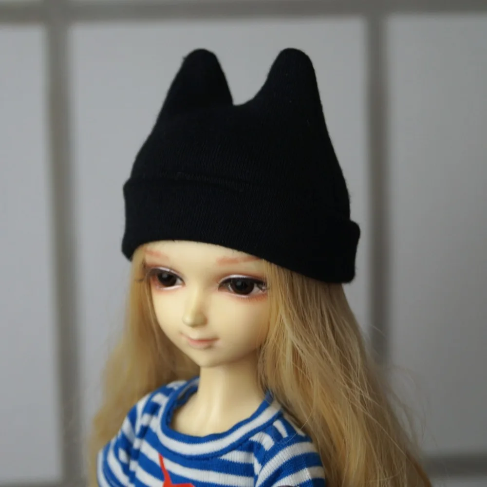 

Black Cap Hat Beanie For 1/6 11" 1/4 17" 1/3 24" 60CM Tall SD MSD YOSD DK DZ AOD DD Doll Free Shipping HEDUOEP