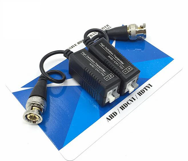 5Pairs HD CVI/TVI/AHD Passive Single Channel Video Balun HD CCTV Via Twisted Pairs Transmitter & Receiver BNC to UTP Cat5/5e/6