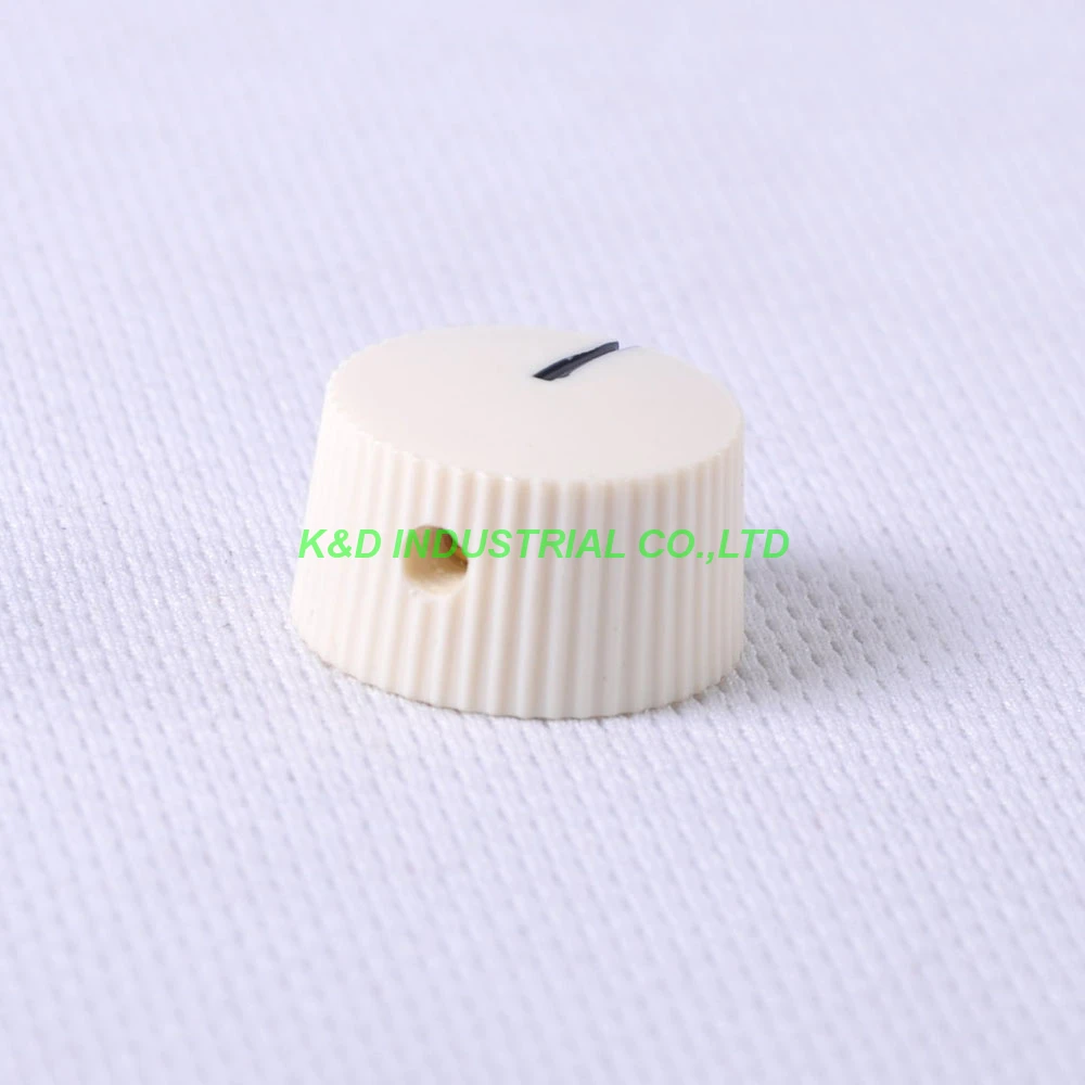 10pcs Colorful Rotary Vintage Control Plastic Cream Knob 21x12mm for 6.35mm Shaft Guitar