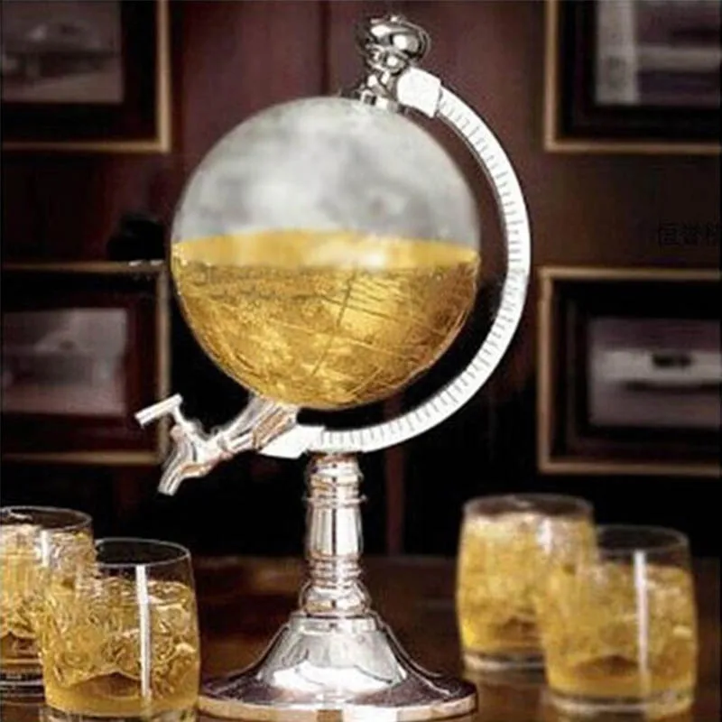 

Mini water drink beer Pot dispenser bar decoration Creative mini globe water dispenser personality beer drinking machine home