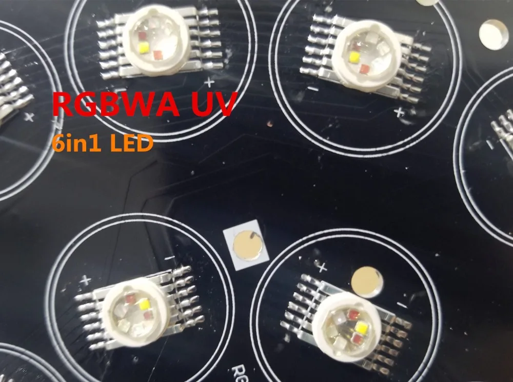 2 Stück Aluminium LED Par Licht 24x18W RGBWA UV 6in1 200W LED Bühnenlicht Professionelle Bühnenbeleuchtung DJ Wash Light – Detail 13