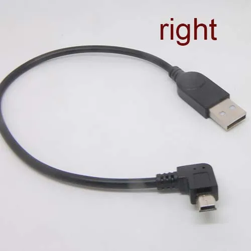 

10 шт. 90 градусов прямой угол USB тип A разъем к Мини B 5-контактный Штекерный Кабель-адаптер