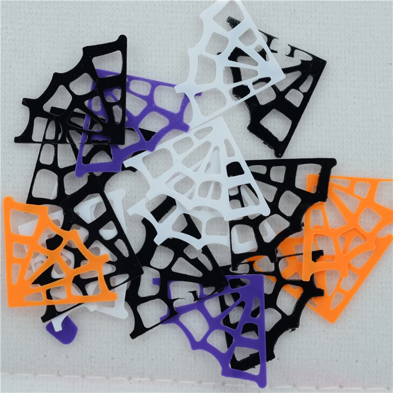 

500pcs/lot 26*18mm Black halloween Spider Webs loose sequins beautiful crafts for sewing/webbing Diy accessory kids DIY
