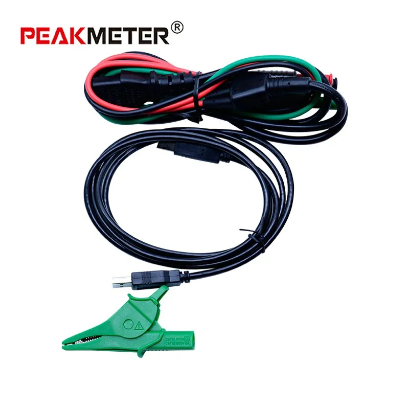 PEAKMETER PM5910 misuratore di resistenza digitale RCD loop tester di resistenza multimetro Trip-out Test di corrente/tempo con interfaccia USB