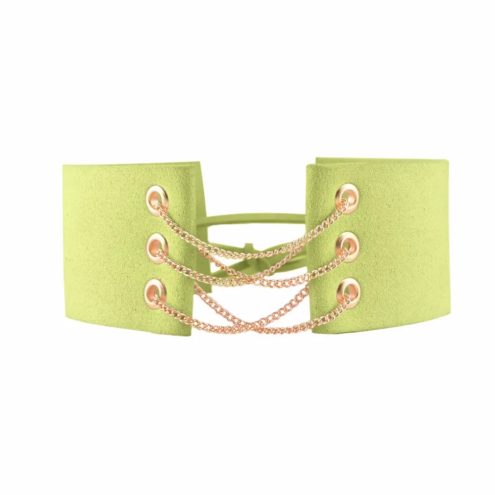 2019 New Arrival Gothic Velvet Leather Choker Necklace Sexy Wrap Tie Up Lace Up Chokers for Lady Statement Necklace Jewelry Gift image 5