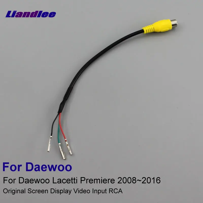 Liandlee For Daewoo Lacetti Premiere 2008-2016 Original Input RCA Wire Rear Camera Switch Adapter Connector Cable