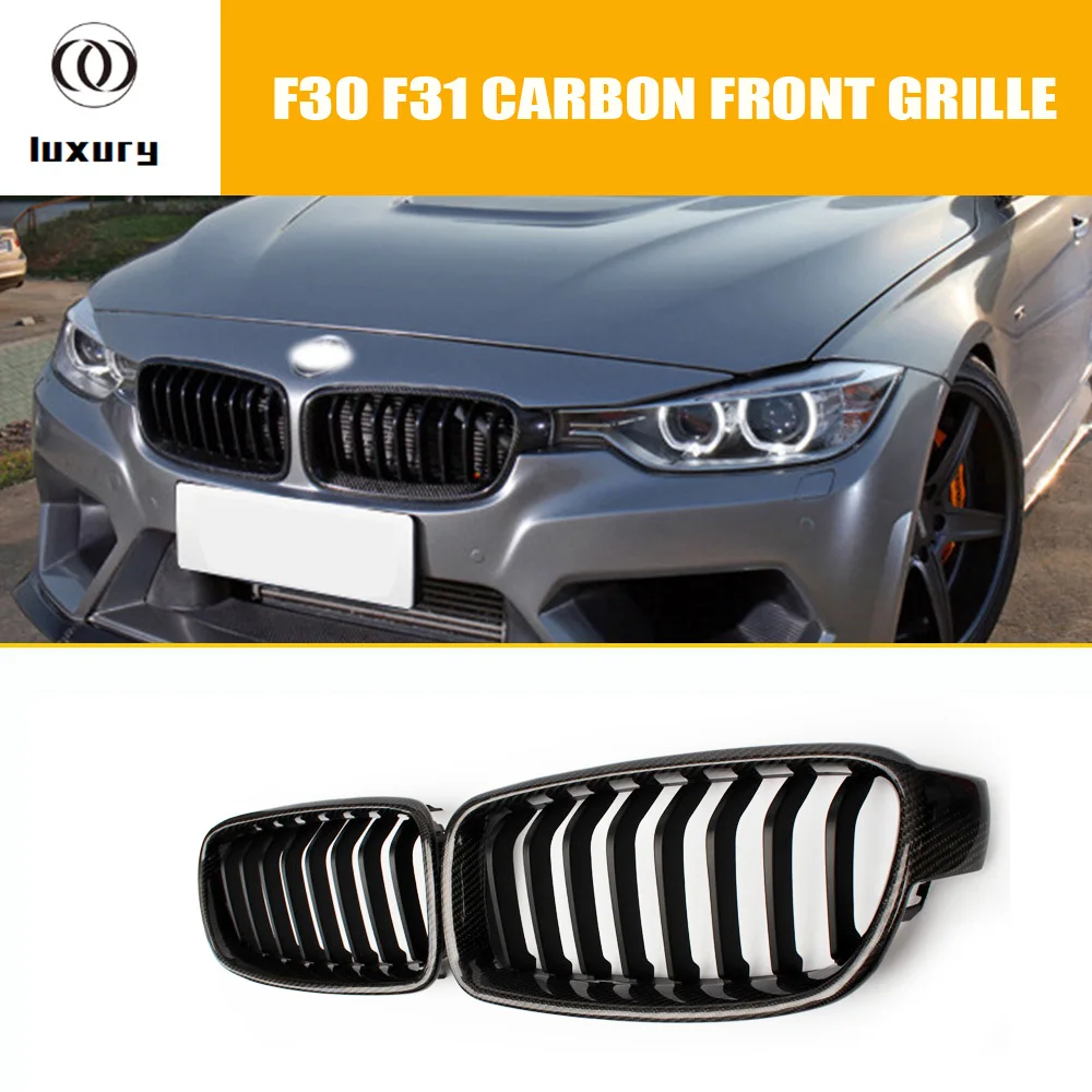 

F30 F31 Replacement Glossy Black + ABS Front Kidney Grill Grille for BMW F30 F31 320i 328i 335i Sedan & Wagon 2012 - 2017