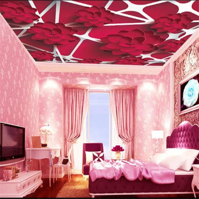 wellyu Custom wallpaper 3d portrait mural обои vector flower Papel de parede frame ceiling decoration wallpaper papel de parede