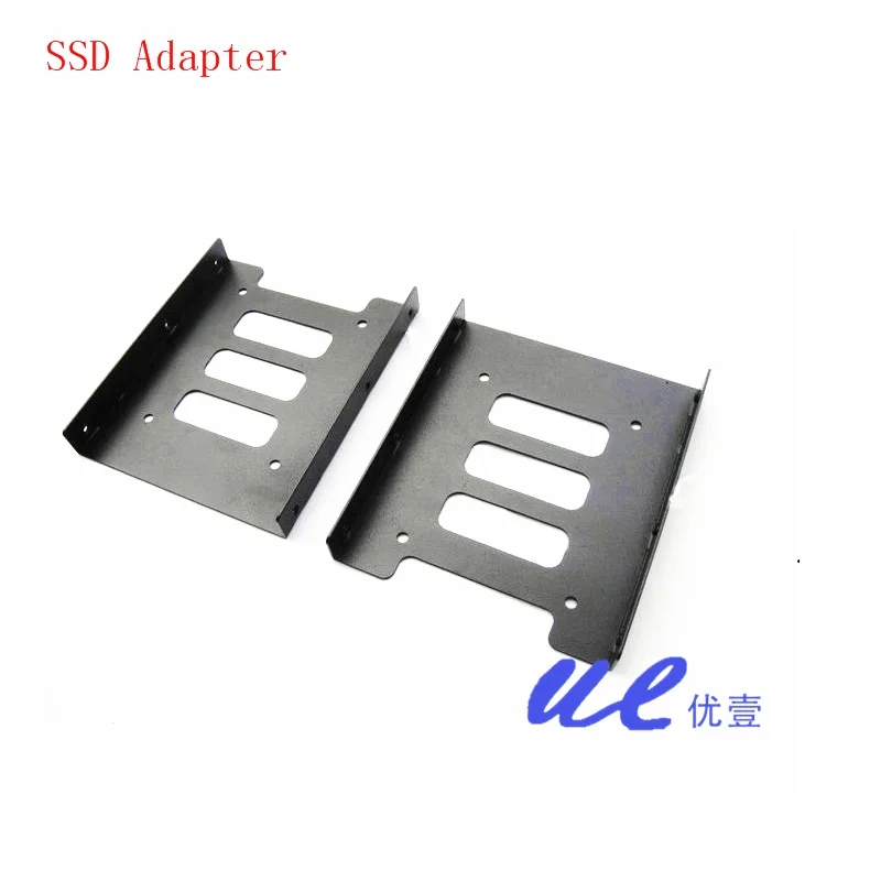 Black 2.5" SSD to 3.5" Bay Caddy Tray Hard Drive HDD Mounting Dock Bracket Adapter Converter Frame For PC Computer