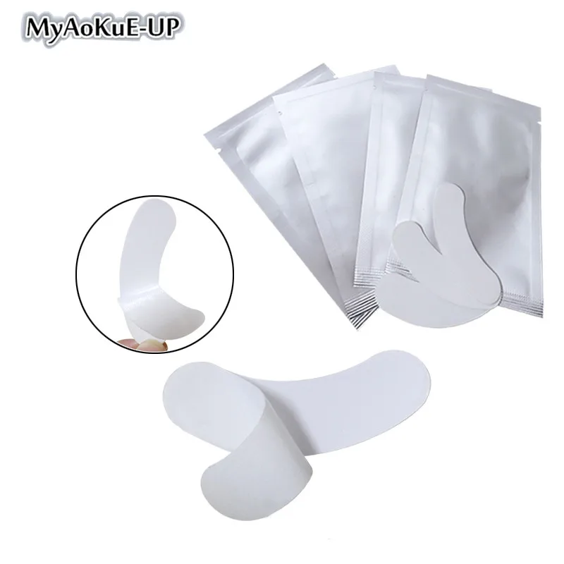 25/50/100/200/500 packs Thin Hydrogel Eye Patches Under Eye Pad Non-waven fabric Eye Paper Patches For Eyelash Extension pad