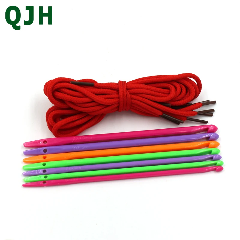 QJH Brand 7pcs / set 4.0MM-7.0mm Magic Hook Hooks Needles Knitting DIY Carbonized Sewing Tools Armor Craft Hook RX151