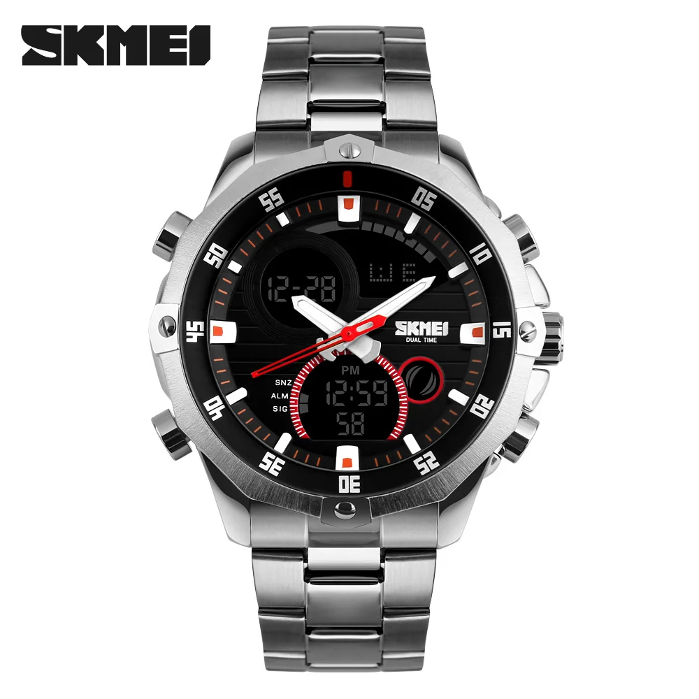 SKMEI 2016 New Watches Men Luxury Brand Fashion Casual Business Sports Wrist watches Dual time Digital Analog Quartz Watch