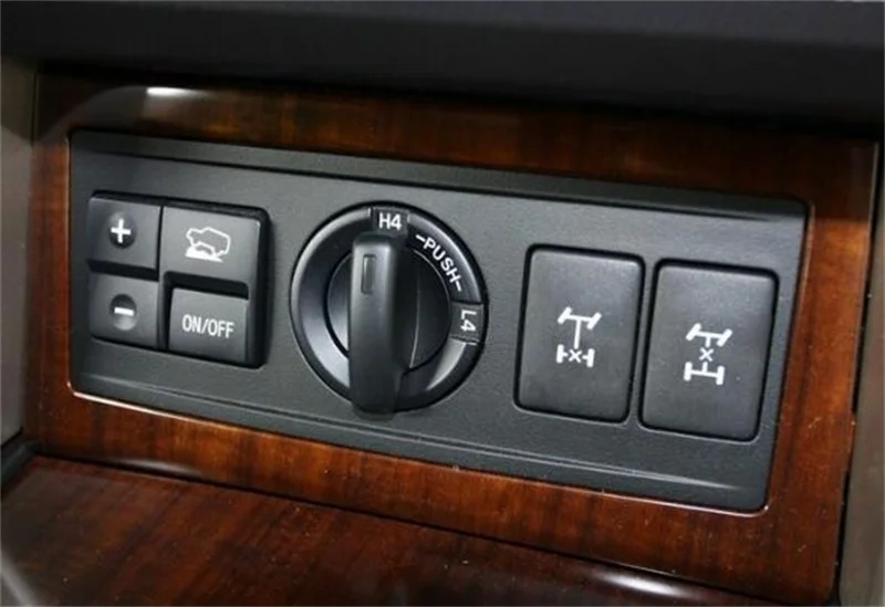 

ABS Chrome For Toyota Prado FJ150 2010 - 2016 Car Styling Accessories Four-wheel Drive Adjustment Switch Panel Cover Trim 1Pcs