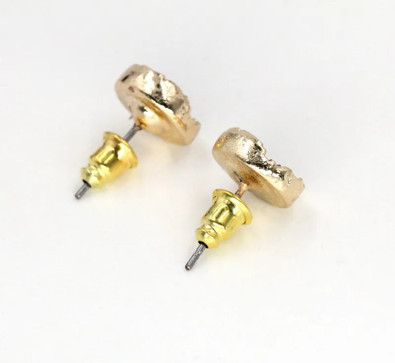 Top Fashion Cheap Fine Round Resin Druzy Looking Stud Earrings  for Women
