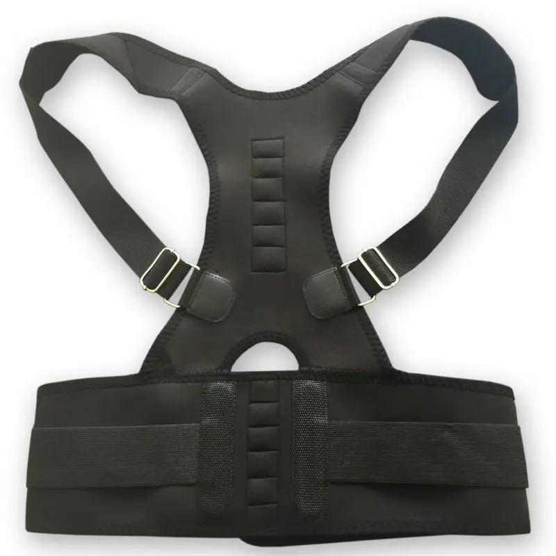 Adjustable Orthopedic Back Posture Support Braces Belt Corrector Posture Magentic Corrector de postura Shoulder Support Belt image 3