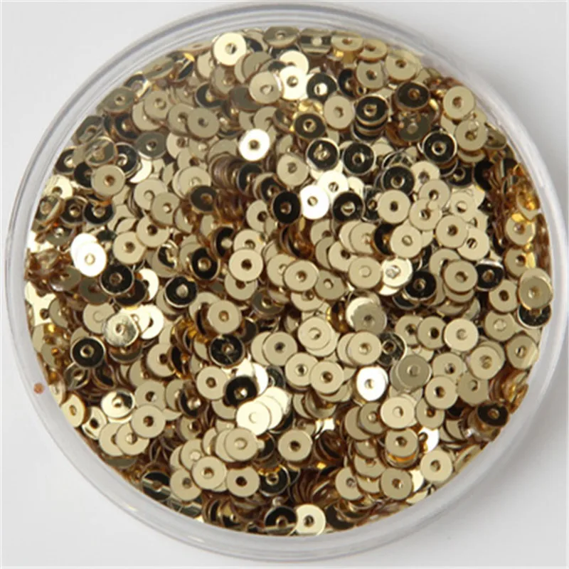 4mm Sequin Flat Round PVC Loose Sequins Paillettes Wedding Craft Housewear Furnishings Sew Lentejuelas DIY Accessory 2000pcs