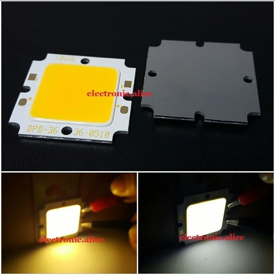 12V 24V 36V 5W 10W 50W COB LED Square/ Strip Light Lamp Bead Chip diy Long Life36 x 36mm  9450-0414  6969-1212