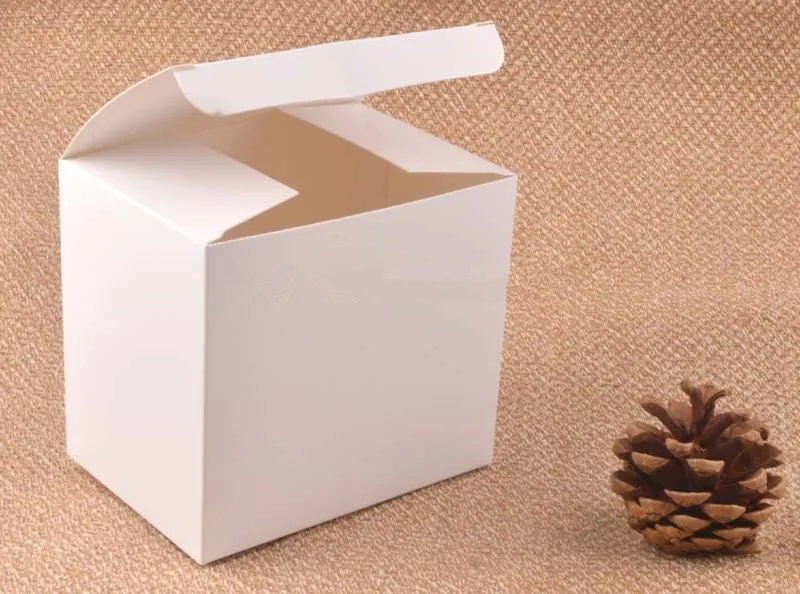 

10.5*7.5*9.5CM White Kraft Boxes Cosmetic Gift Packing Box Essence Bottle Paper Boxes 100pcs\lot Free shipping