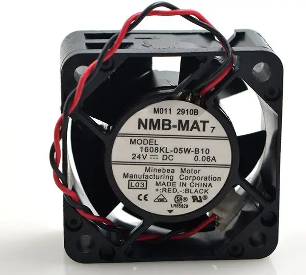 NMB  1608KL-05W-B10  4020 0.06A 4cm 24V dual ball chassis inverter fan