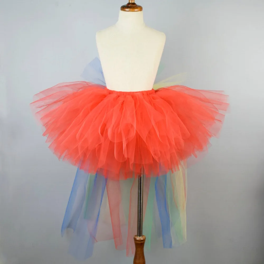 

Red Unicorn Tutu Skirt for Girls Unicorn Birthday Party Costume Kids Halloween Costume Fluffy Tulle Tutus with Rainbow Tail