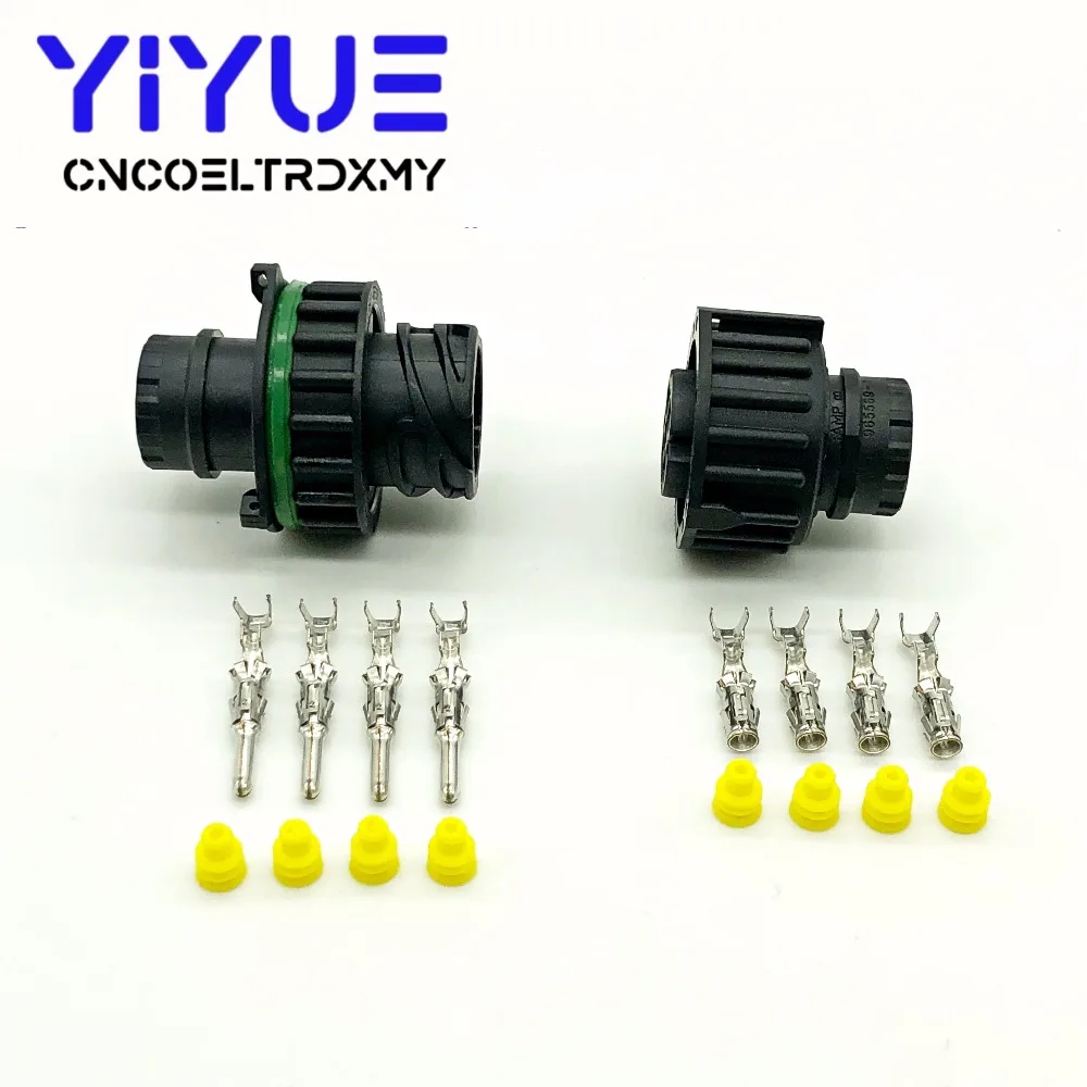 5 Set Tyco 4Pin 2.5MM Male Female round HOWO A7 odometer speed sensor Automotive Electrical Plug Sealed Connector 1-967325-1