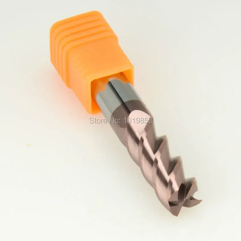 2pcs SLONS S300-10x10x100L HRC55 tungsten solid carbide end mills milling cutter for steel or copper