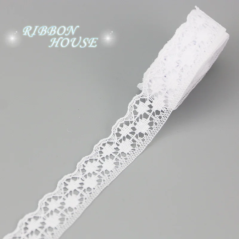 (5 yards/roll) white lace fabric Webbing Decoration packing Material