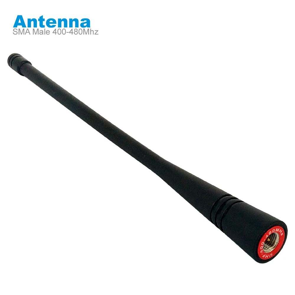 

Walkie Talkie Antenna for YAESU Vertex VX-3R VX-6R 7R FT-60R VX-300 FT-250R FT-3D/5D Two Way Radio Soft SMA Male 400-480Mhz