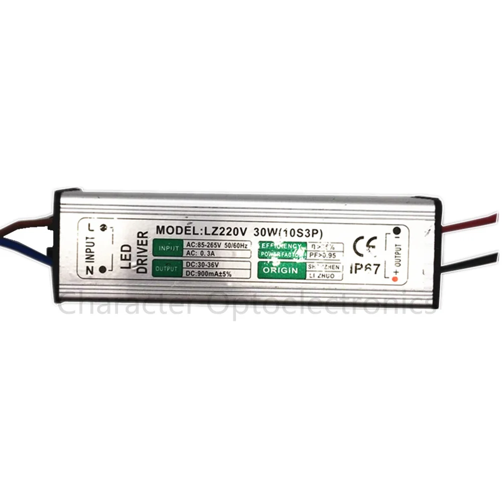 

2pcs AC85V-265V to DC30V-36V LED Driver 900mA 30W Adapter Transformers Power Supply waterproof rainproof For LED Floodlight lamp