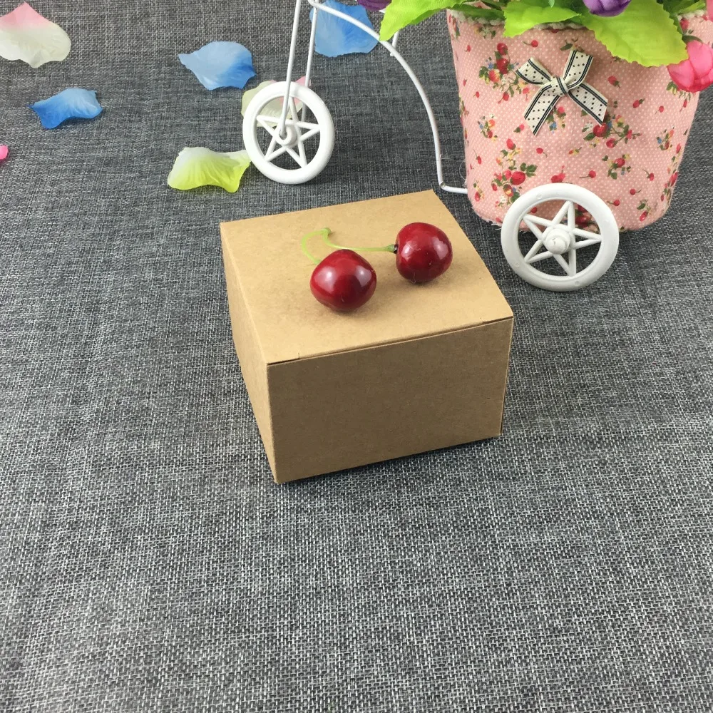 50PCS/Lot Kraft Gift Box Brown Candy Boxes Blank Jewelry Box DIY Handmade Box For Jewelry/Cake/Candy/Gifts/Toys/Craft/Handicraft