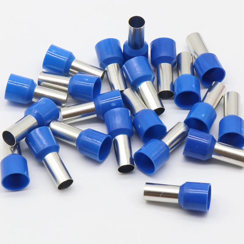 E16-12 Tube insulating Insulated terminals 16MM2 Cable Wire Connector Insulating Crimp Terminal 100PCS/Pack Connector E-