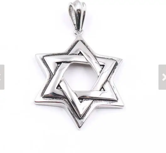 Lot 5pcs in bulk  wholesale Jewelry Casting Stainless steel Large Star of David Pendant Charms DIY