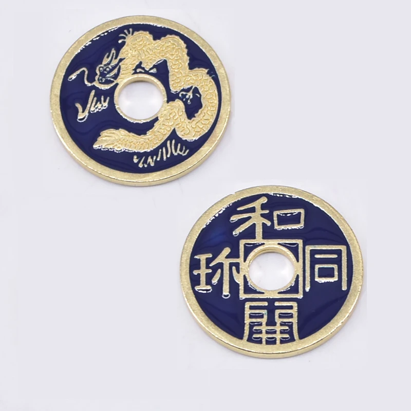 1pc Chinese Ancient Coin (Four Color Available) Magic Tricks Close Up Accessories Gimmick Illusion Appear Disappear Coin Magia