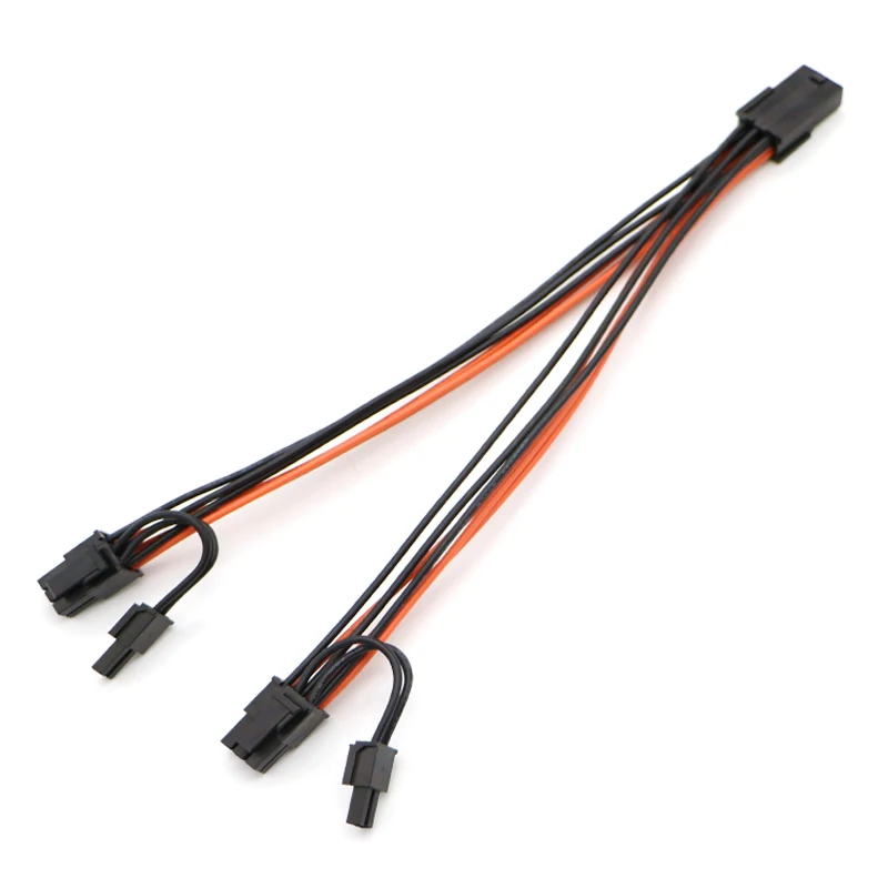 UL1007 18AWG PCI-E 6pin Female to Dual 8pin(6+2) Y-Splitter Video Card Power Adapter Cable.