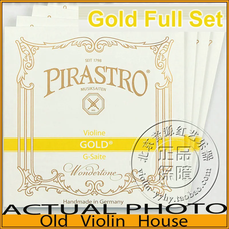 

Pirastro Gold Label violin strings (215021), Medium with Ball-End,full set,made in Germany,Hot sell