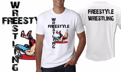 2019 new summer casual Tee Man Fashion Round Collar T Shirt Freestyle Wrestling Greco-Roman T-shirt business