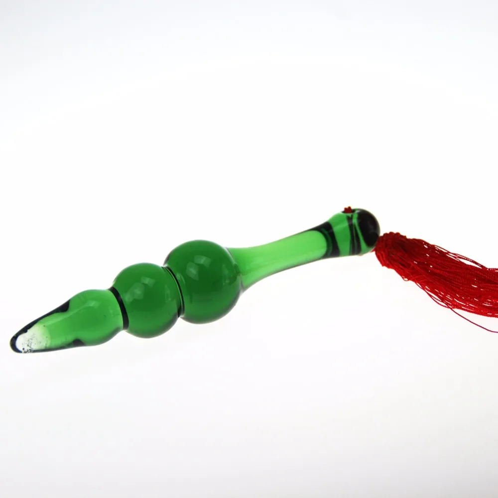 glass anal tails plug Adult masturbation classic pyrex glass anal butt plug beads Anal Beads Plug Sex Products dildo Sex toys