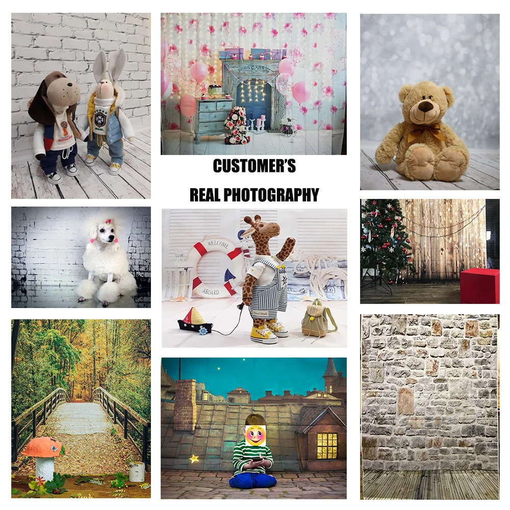 Blue Sky Photography Backdrop Grass Wooden Floor Background For Photo Shoot Props Child Vinyl Cloth Background Photo Studio