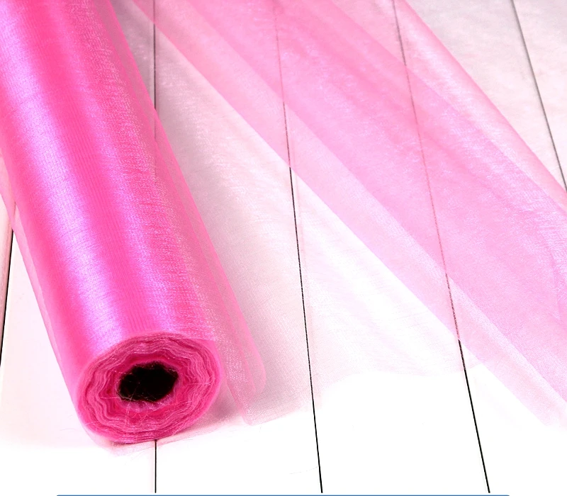 GLace 30Y/Lot 9 colors Tulle Fabric Wedding gauze stair handrail decoration mesh fabric gauze ribbon arrangement  TX543