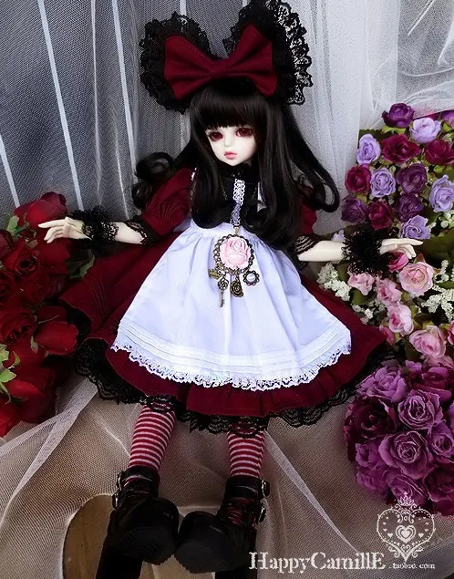 1/4 scale BJD Noble lolita Maid Dress set for SD clothing BJD doll accessories,Not included doll,shoes,wig and other  18D1269